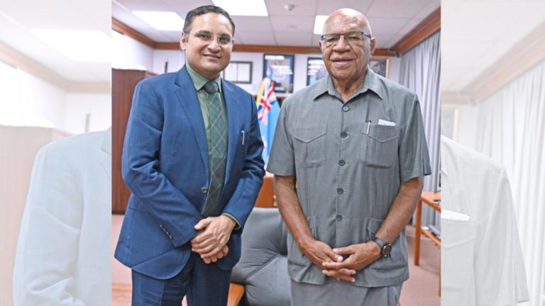India’s envoy reaffirm commitment to Fiji-India relations in meeting with PM Rabuka