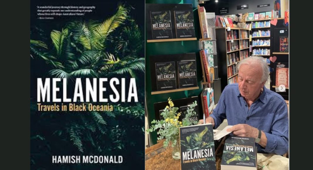 Image: Hamish McDonald signing his new book MELANESIA: Travels in Black Oceania (Source: Instagram - Black Inc)
