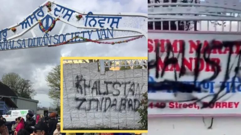 Sikh gurdwara that opposed Khalistanis vandalised alongside Hindu temple in Canada