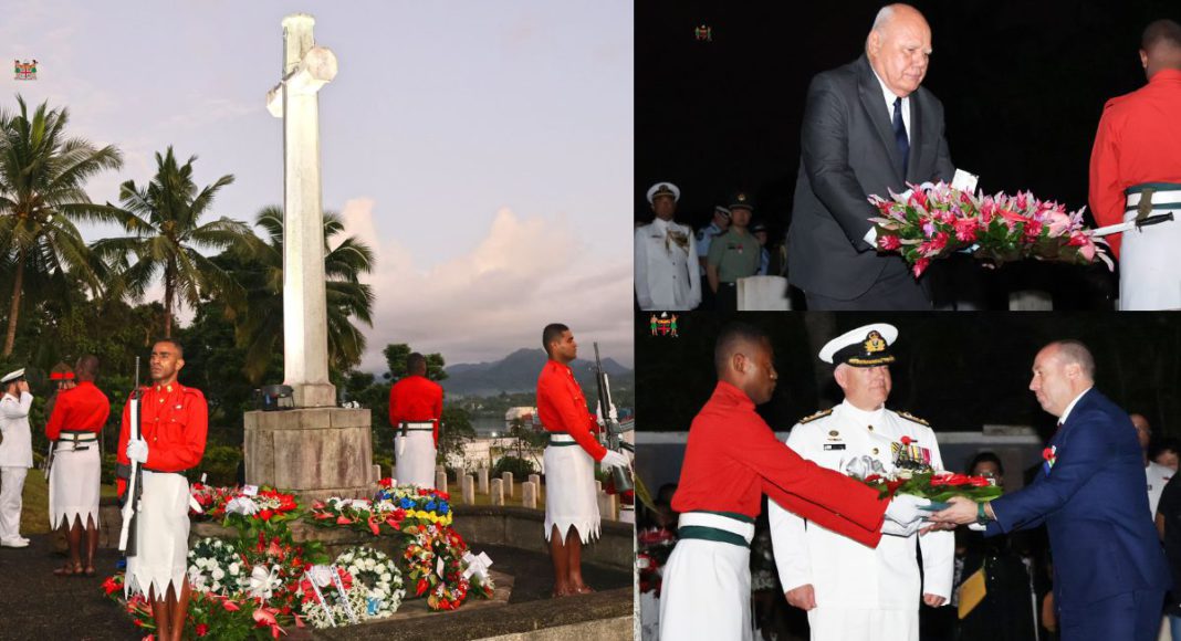 Image: ANZAC Day Dawn Service held at the Military Cemetery in Suva (Source: Fiji Government - Facebook)