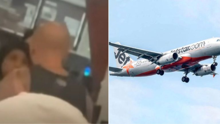 Jetstar flight to Melbourne forced to turn back after woman tries to open plane door mid-air