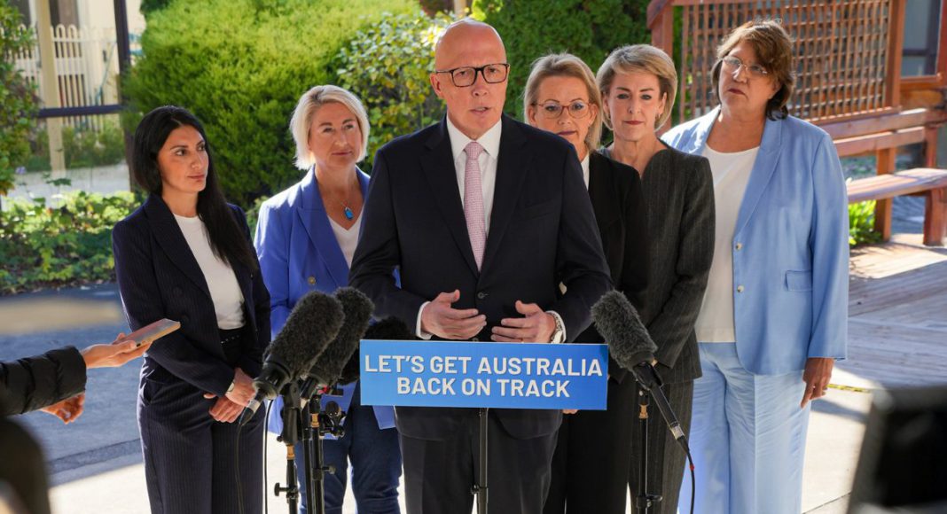 Opposition Leader Peter Dutton’s new plan to combat domestic and family violence; Image Source- Liberal Handout