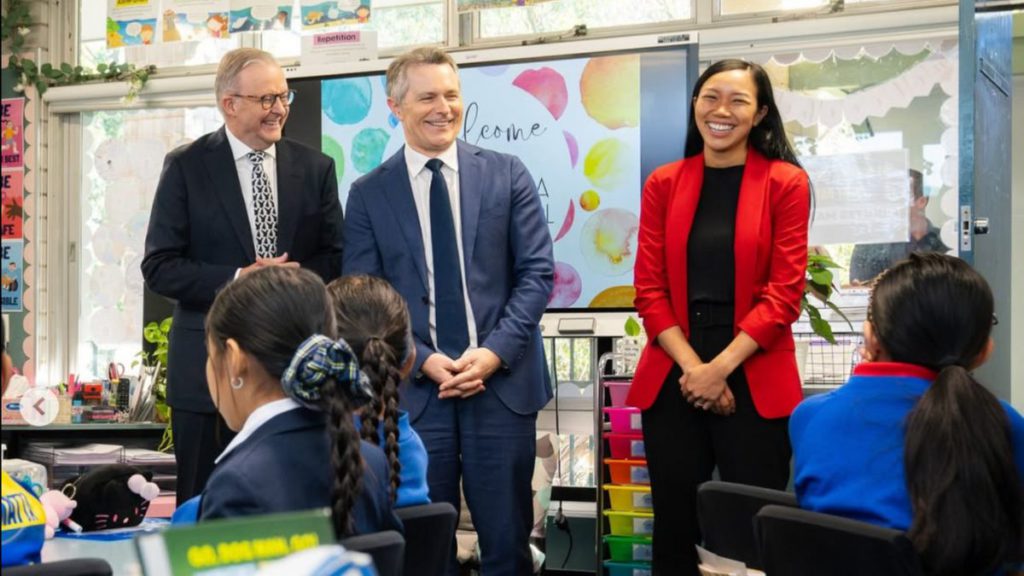 PM Anthony Albanese in western Sydney; Image Source- Labor Party Election Handout