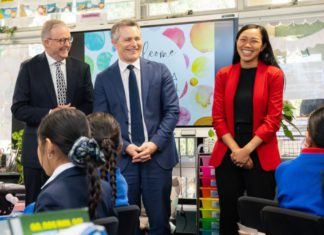 Albanese tells western Sydney kids to dream big as Labor eyes Fowler comeback PM Anthony Albanese in western Sydney; Image Source- Labor Party Election Handout