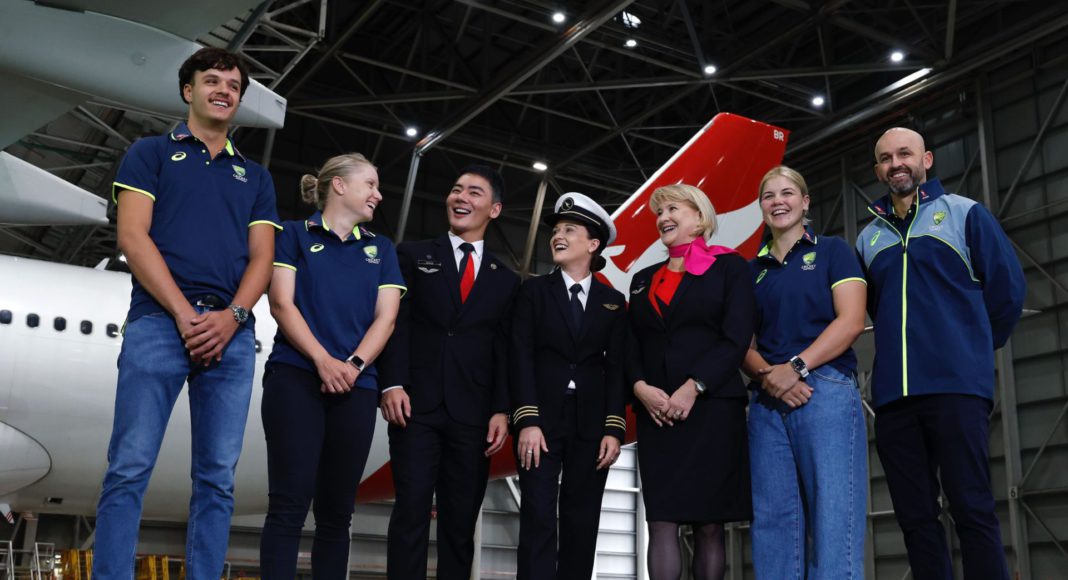 Qantas and Cricket Australia partner- Image Source- Qantas handout