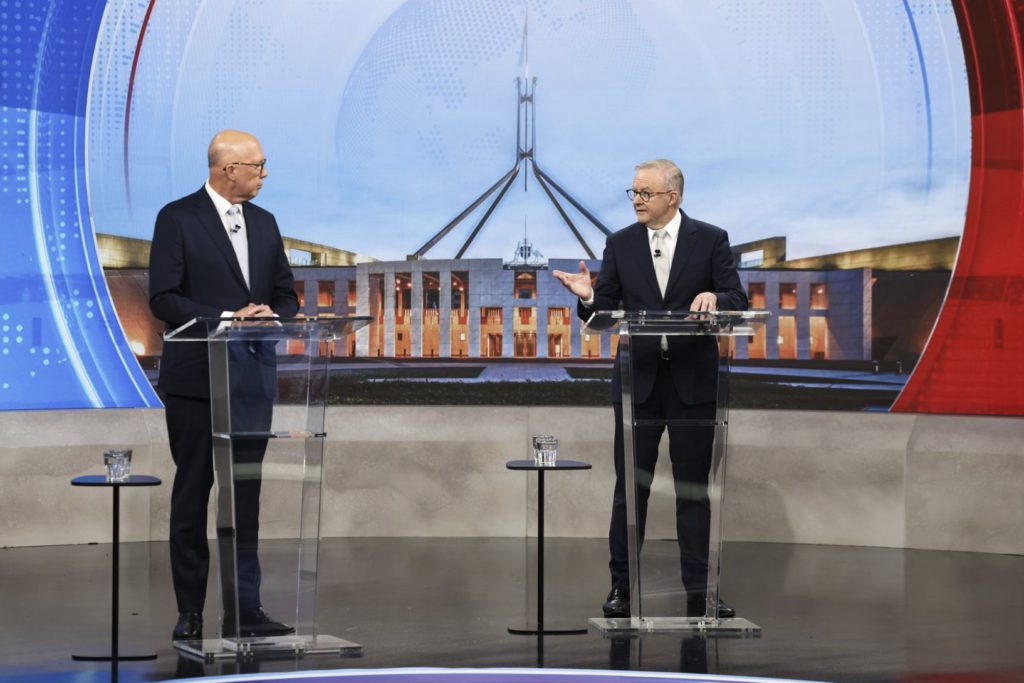Leaders Debate; Image Source- 9News pool