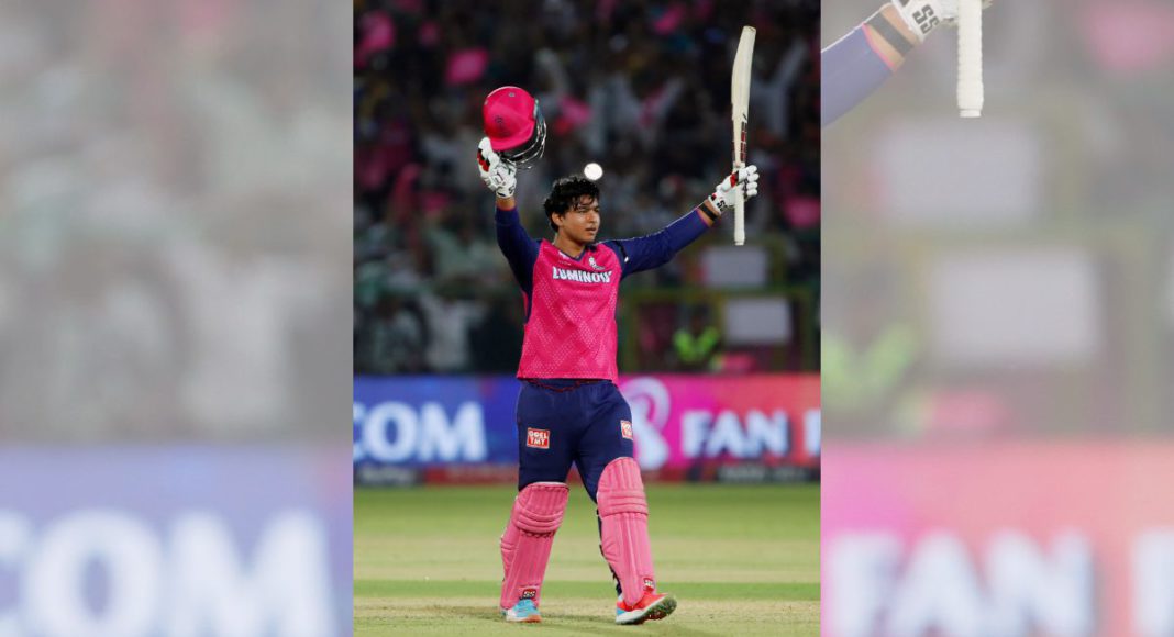 aipur, Apr 28 (ANI): Rajasthan Royals' Vaibhav Suryavanshi is embraced by Gujarat Titans' Sai Kishore as he walks back to the pavilion after scoring a record-breaking century during their IPL 2025 match, at Sawai Mansingh Stadium, in Jaipur on Monday. (ANI Photo)