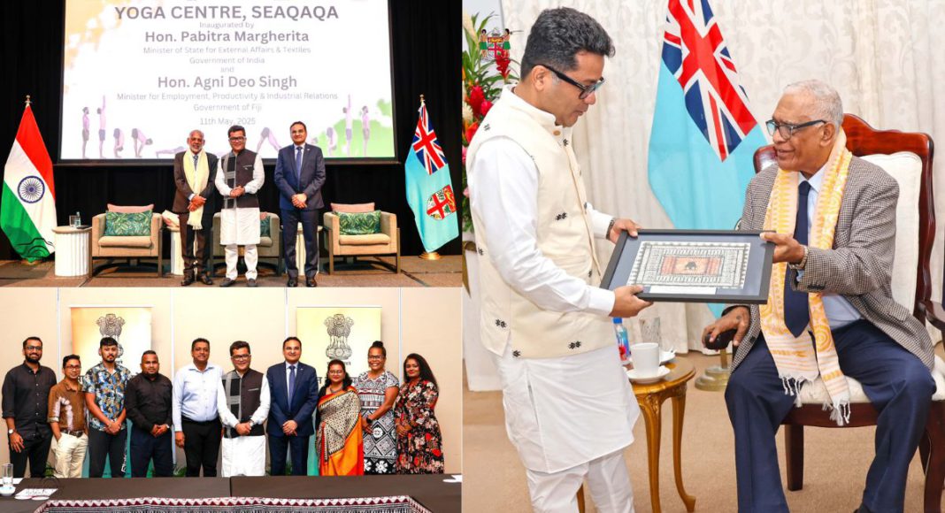 Image: Minister of State for External Affairs of India, Pabitra Margherita, during his recent visit to Fiji (Source: X)
