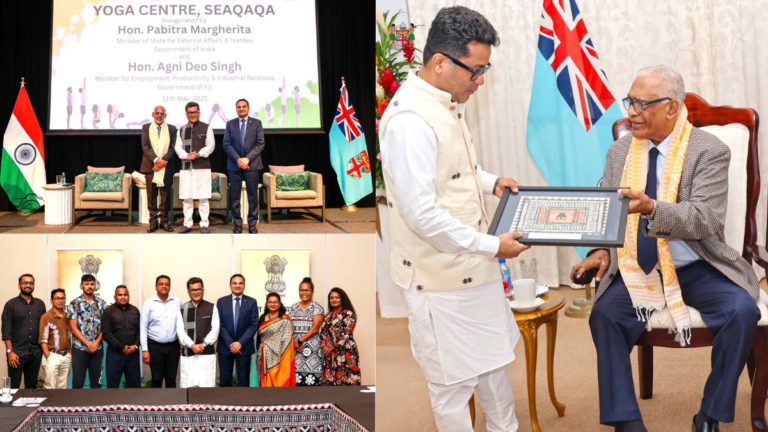 Fiji president welcomes Indian minister, reaffirms deep historical and cultural bond