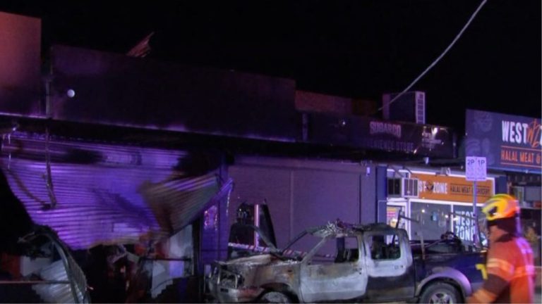 Melbourne family’s new Indian grocery shop destroyed in suspected arson attack