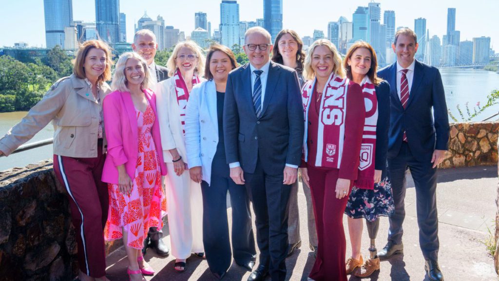 Queensland’s bright future in focus as PM Albanese praises new Labor team and economic progress 2 PM-Anthony-Albanese-with-Queensland-team-Image-Source-XAlboMP