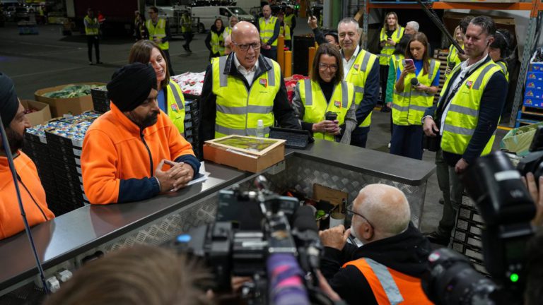 Grocer by sunrise, campaigner by daybreak: Dutton’s election eve grind