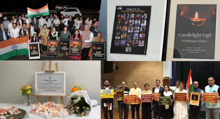 In a moving tribute, prayer meetings held across Australia for victims of terror attack in India