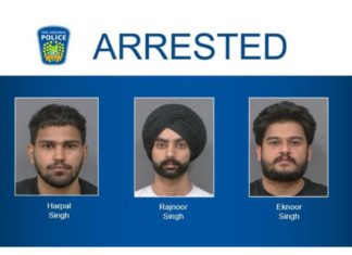 Three Indian-origin men arrested after Brampton business shooting sparks extortion probe Image Source: Peel Police