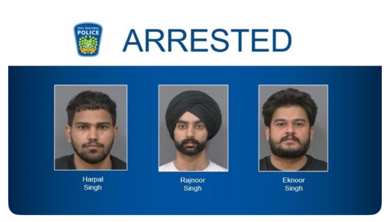 Three Indian-origin men arrested after Brampton business shooting sparks extortion probe