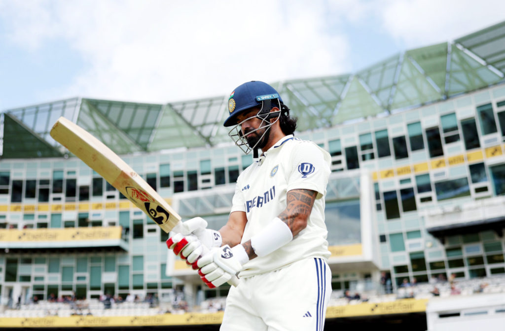 eeds [England], Jun 23 (ANI): India's KL Rahul during the 4th day of the 1st test match against England, at Headingley Cricket Ground in Leeds on Monday. (BCCI X/ANI Photo)