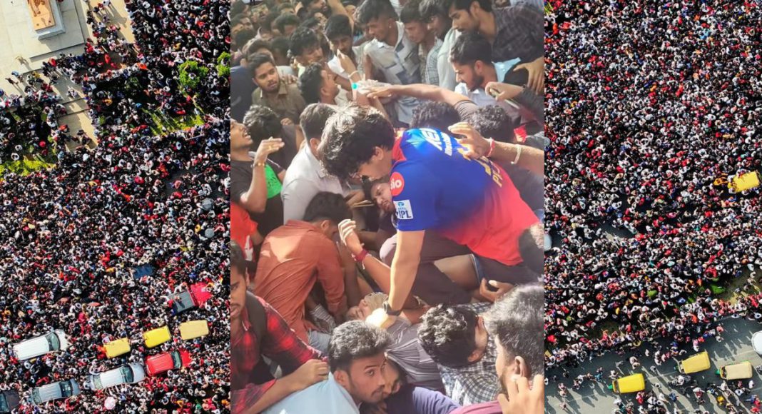 Image: Jubilant celebration of Royal Challengers Bengaluru’s maiden IPL title ended in tragedy (Source: X)