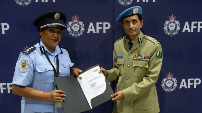 Pacific nations make peacekeeping history as UN’s top police official visits Australia