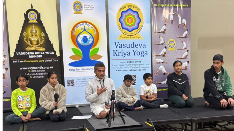 Melbourne celebrated 11th International Day of Yoga with ‘one earth, one health’ call for holistic living