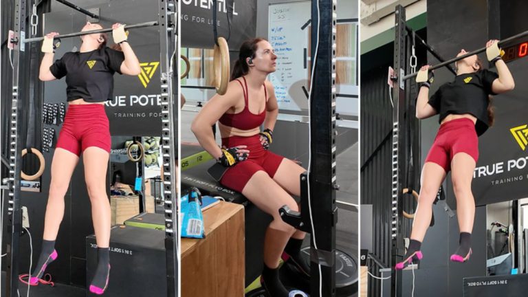 Tasmania’s Olivia Vinson creates new pull-up world record with jaw-dropping 7,079 reps in 24 hours