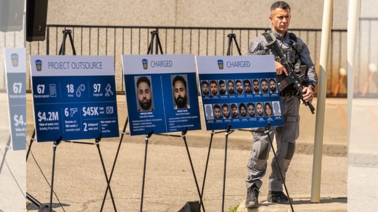 18 arrested with 100 criminal charges in extortion and insurance scam targeting Indian businesses in Canada