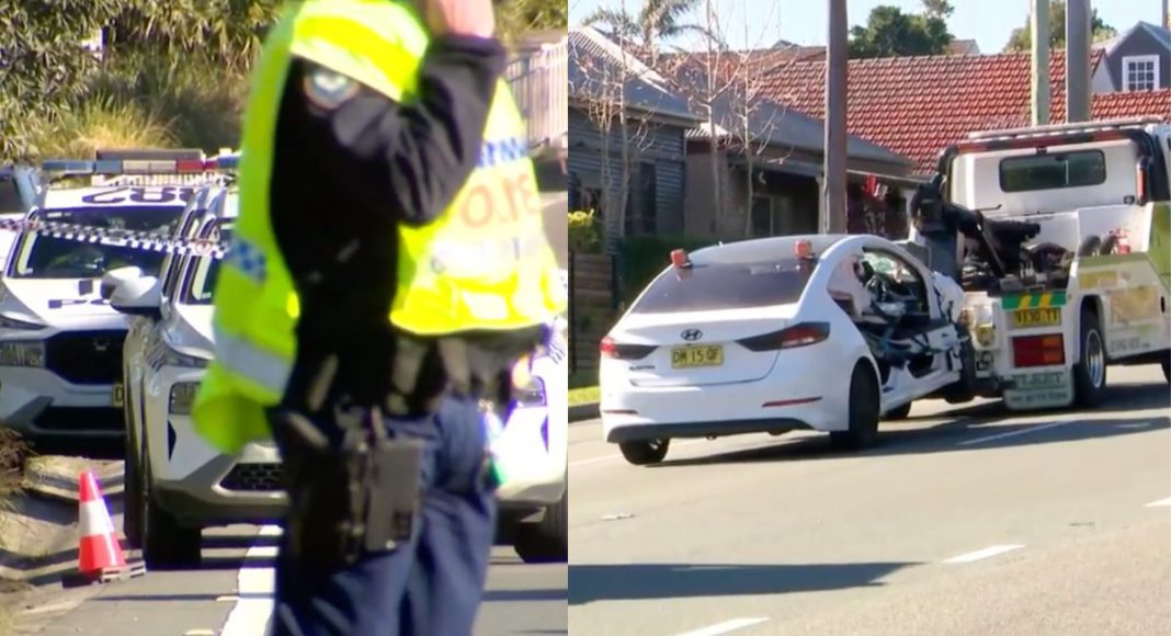 Newcastle crash; Image Source- 9 News Newcastle crash; Image Source- 9 News