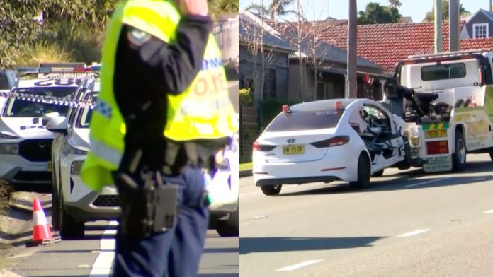 Newcastle crash; Image Source- 9 News Newcastle crash; Image Source- 9 News