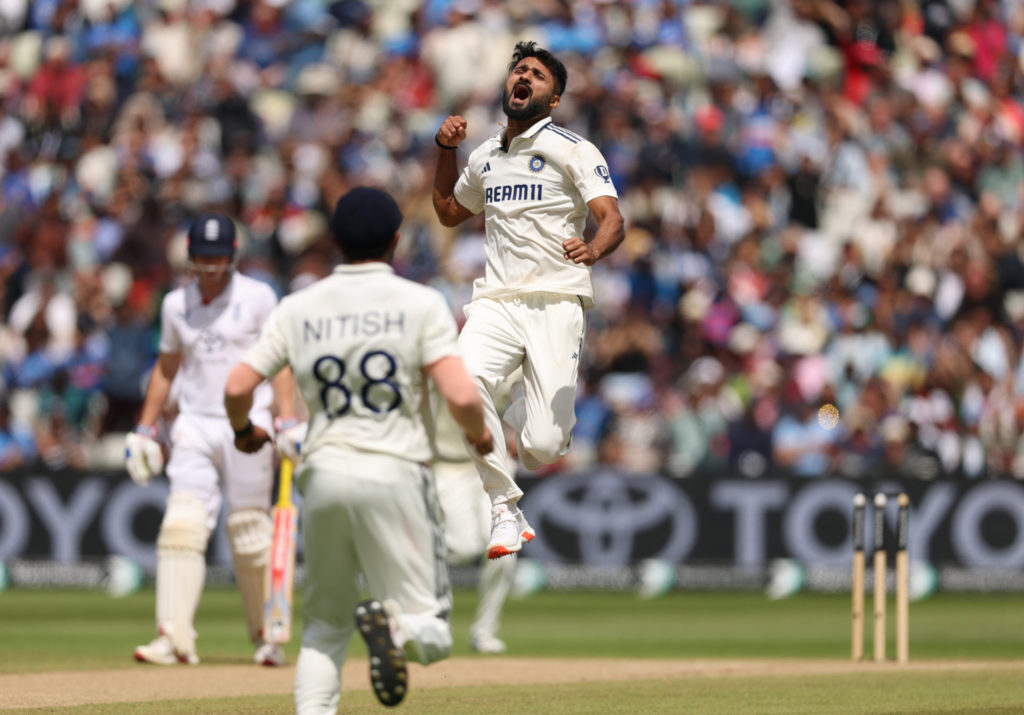 Test victory at Edgbaston: Image Source- BCCI