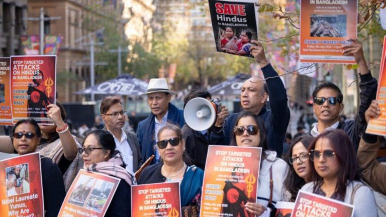 Sydney protests against brutal abuses targeting Hindus in Bangladesh