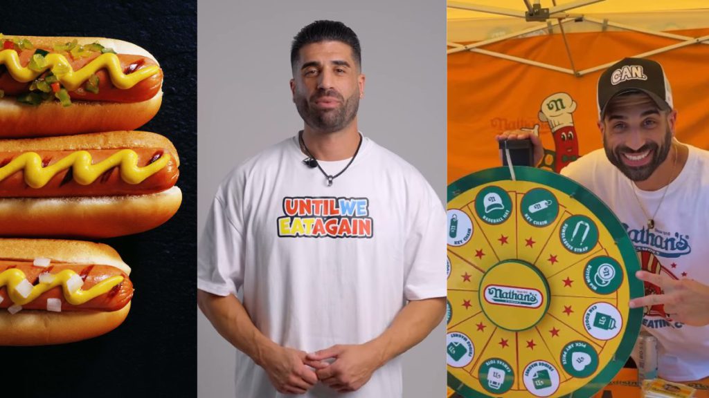 Famous Hot Dog eating contest delivers surprise podium finish — no one saw this Aussie champ coming! 2 Copy of Untitled 1200 x 675 px 6 3 2