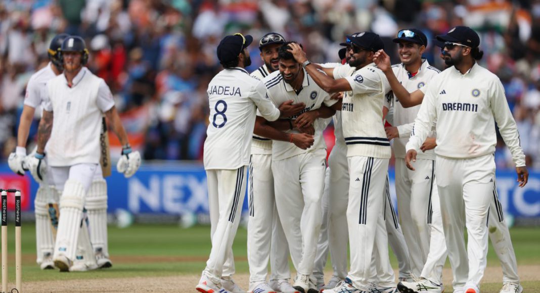Test victory at Edgbaston: Image Source- BCCI