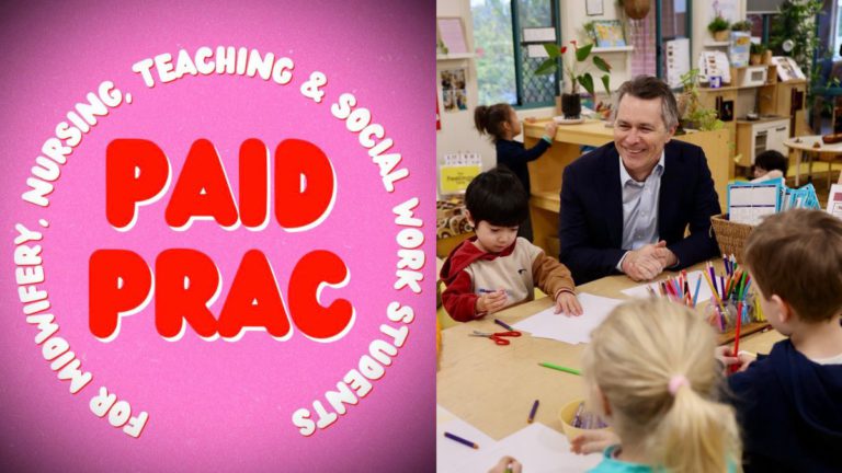 1 July: Prac payments begin for nursing, midwifery, teaching and social work students