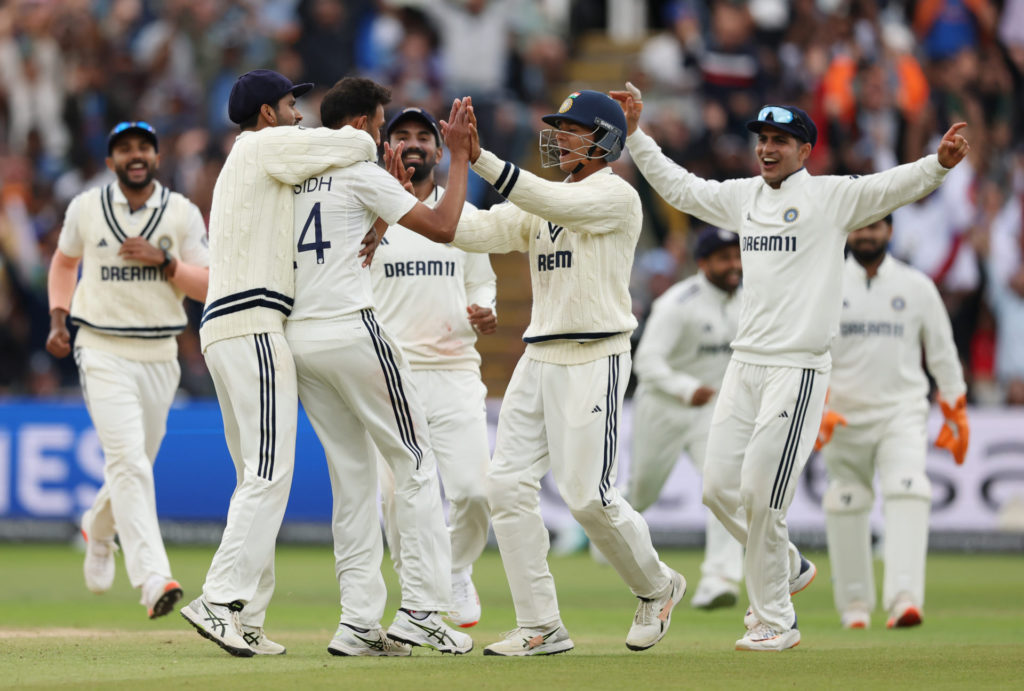 Test victory at Edgbaston: Image Source- BCCI