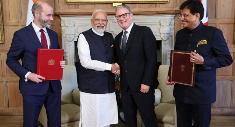 India and UK sign landmark free trade agreement in biggest post Brexit deal for Britain