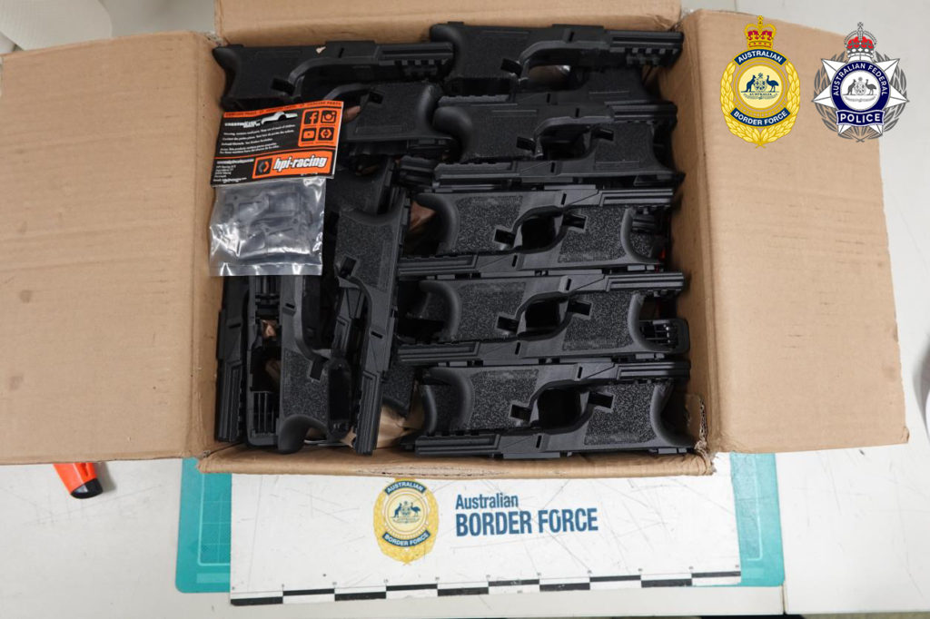 Weapon frames packaged 3