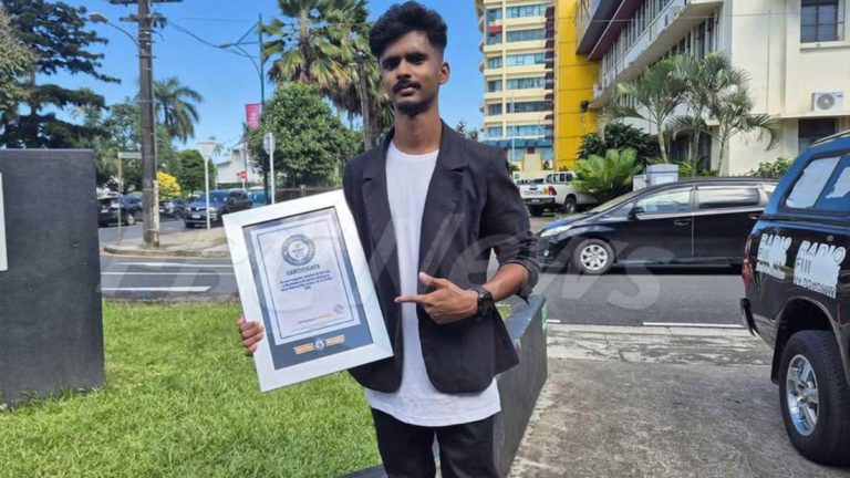 Fijian student breaks Indian-held Guinness World Record for logo recognition
