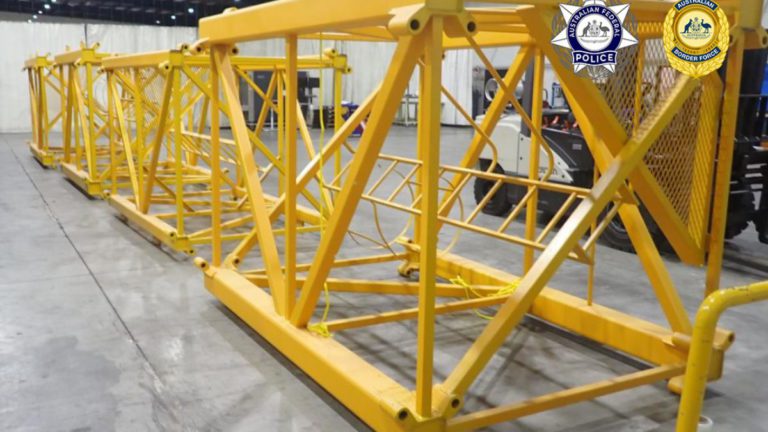 61-year-old Iranian man charged over $360m meth hidden in crane parts