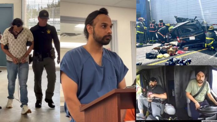 Image: Harjinder Singh, the truck driver involved in the August 12 Florida Turnpike crash that killed three people, made his first court appearance on Saturday before Judge Lauren Sweet in the Nineteenth Judicial Circuit of Florida (Source: Screenshot - X)