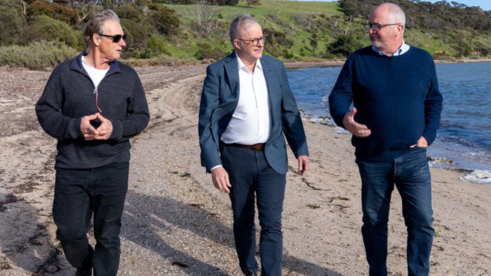 Image: Prime mInister Anthony Albnaese visited the Kangaroo Island (Source: X)