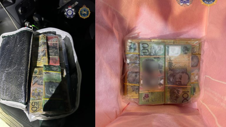 Tasmanian man charged after $580,000 cash haul seized in joint crime sting