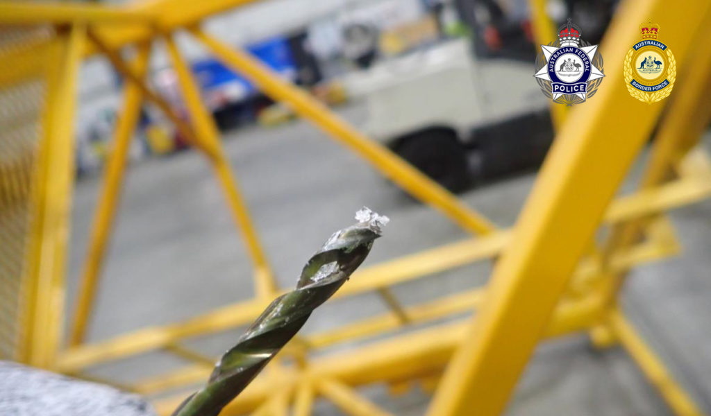 61-year-old Iranian man charged over $360m meth hidden in crane parts 2 Meth frames 1 2