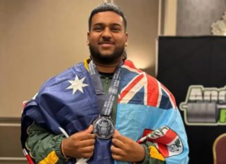Image: Fiji-born powerlifter Varun Lal (Source: Facebook)
