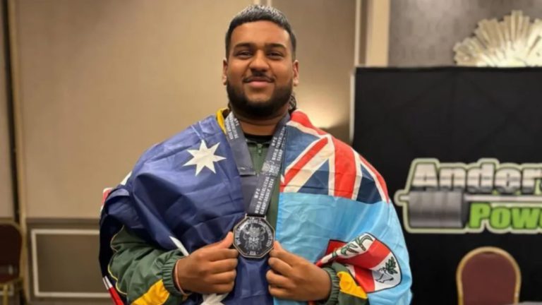 Varun Lal’s journey from Fiji’s cane fields to breaking Australian powerlifting record