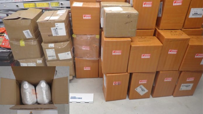 Image: Two men charged after border force uncovers massive drug precursor imports (Source: ABF)