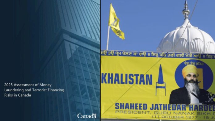 Image: Canada flags Khalistan-linked fundraising and rising money laundering risks in 2025 assessment (Source: X)