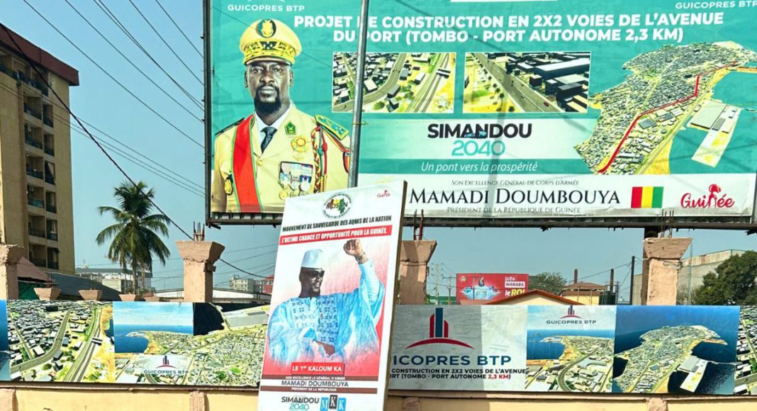 Image: Political advertising in the capital of Guinea, Conakry, during the 2025 referendum campaign (Photo: Ancuta Hansen)