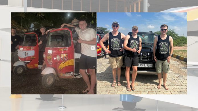 Image: Matt Highsted, along with two South Island mates, is competing in the Rickshaw Run — a 3000km journey from Jaisalmer in northern India to Fort Kochi in the south (Source: Facebook - Croydon Aviation Heritage Centre, Mandeville)