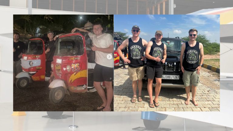 New Zealand men driving auto rickshaw across India to save vintage aircraft
