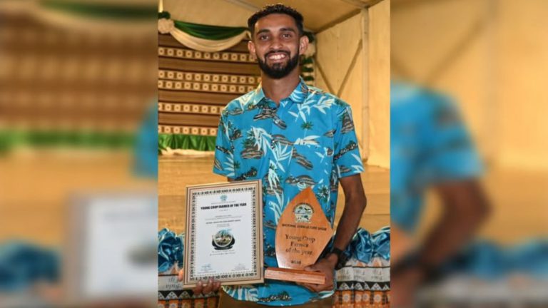 Young Farmer of the Year Iqbal inspires Fijian youth to take up agriculture