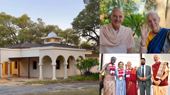 Image: Dr Anne Aly MP, Minister for Multicultural Affairs, at the opening of the newly constructed Vrinda Valley community facilities at The Sacred India Gallery (Source: Prashant Singh)